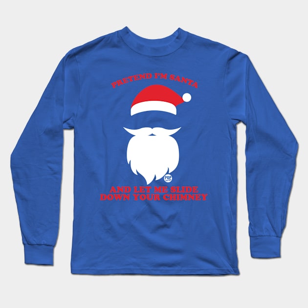 SANTA CHIMNEY Long Sleeve T-Shirt by toddgoldmanart